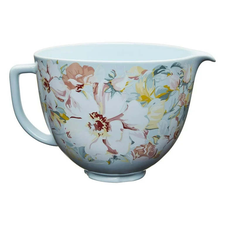 KitchenAid 5 Quart White Gardenia Ceramic Bowl, KSM2CB5P | Walmart (US)