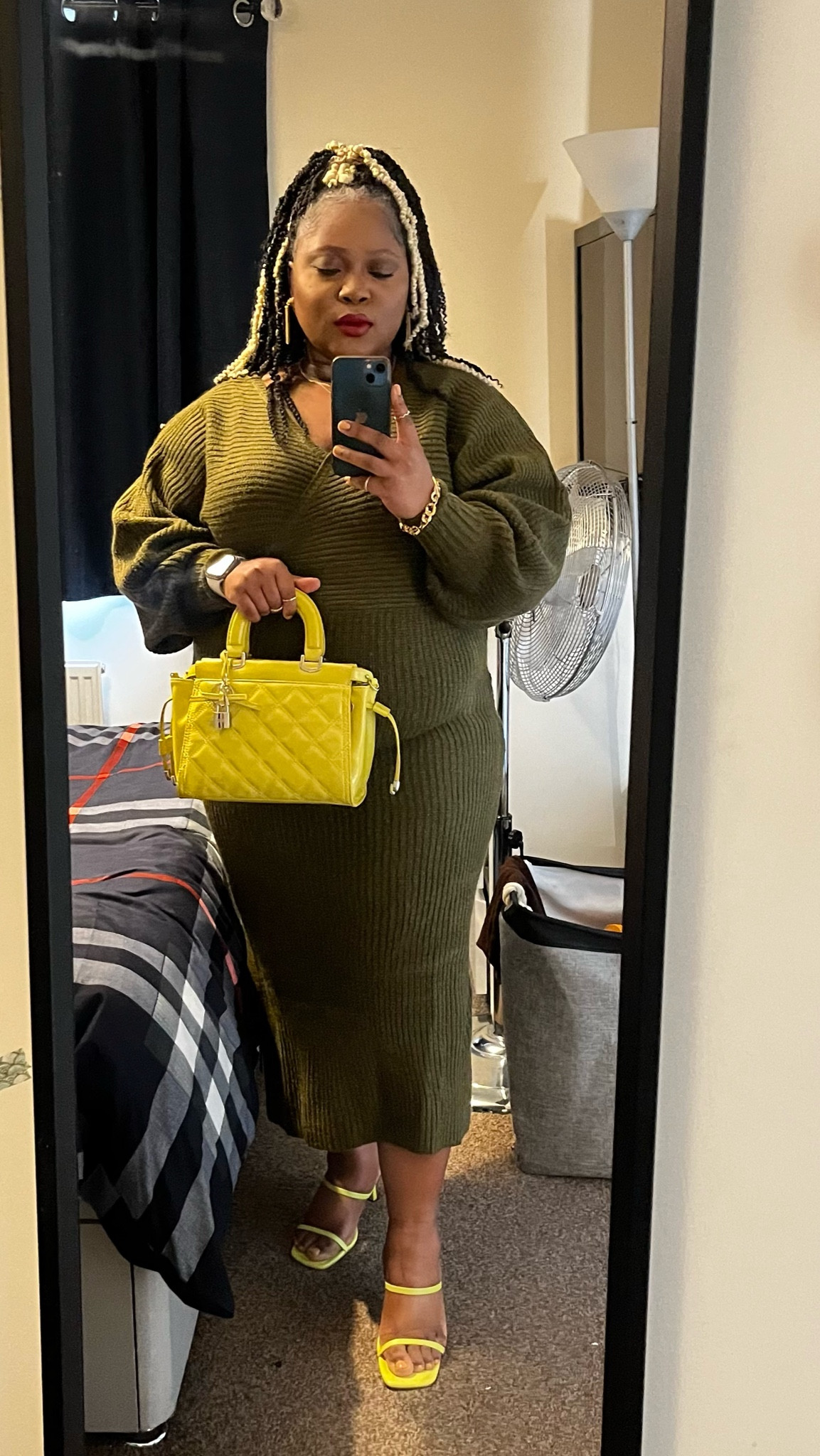 Dinner ready in my all green fit! 

#LTKunder100 #LTKcurves #LTKbeauty