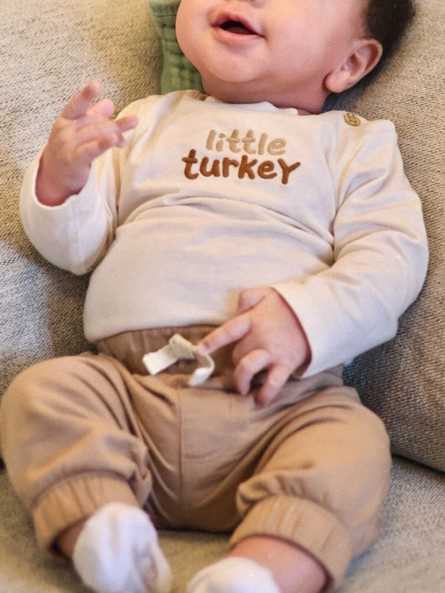 Thanksgiving outfit for Baby AJ! He’s wearing size 3mo! 🥹🧡 the pants are from the outfit set I added  

#LTKBaby #LTKSaleAlert #LTKSeasonal