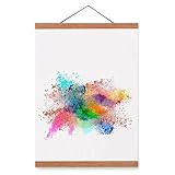 Yiomxhi 14x22 14x20 Poster Frame Magnetic Wooden Photo Frame Poster Hanger Natural Wood Frame Hanger | Amazon (US)