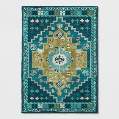 Teal Blue Persian Wool Tufted Area Rug - Opalhouse™ | Target