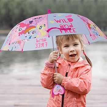 Hasbro Kids Umbrella, My Little Pony Toddler and Little Girl Rain Wear for Ages 3-6 | Amazon (US)