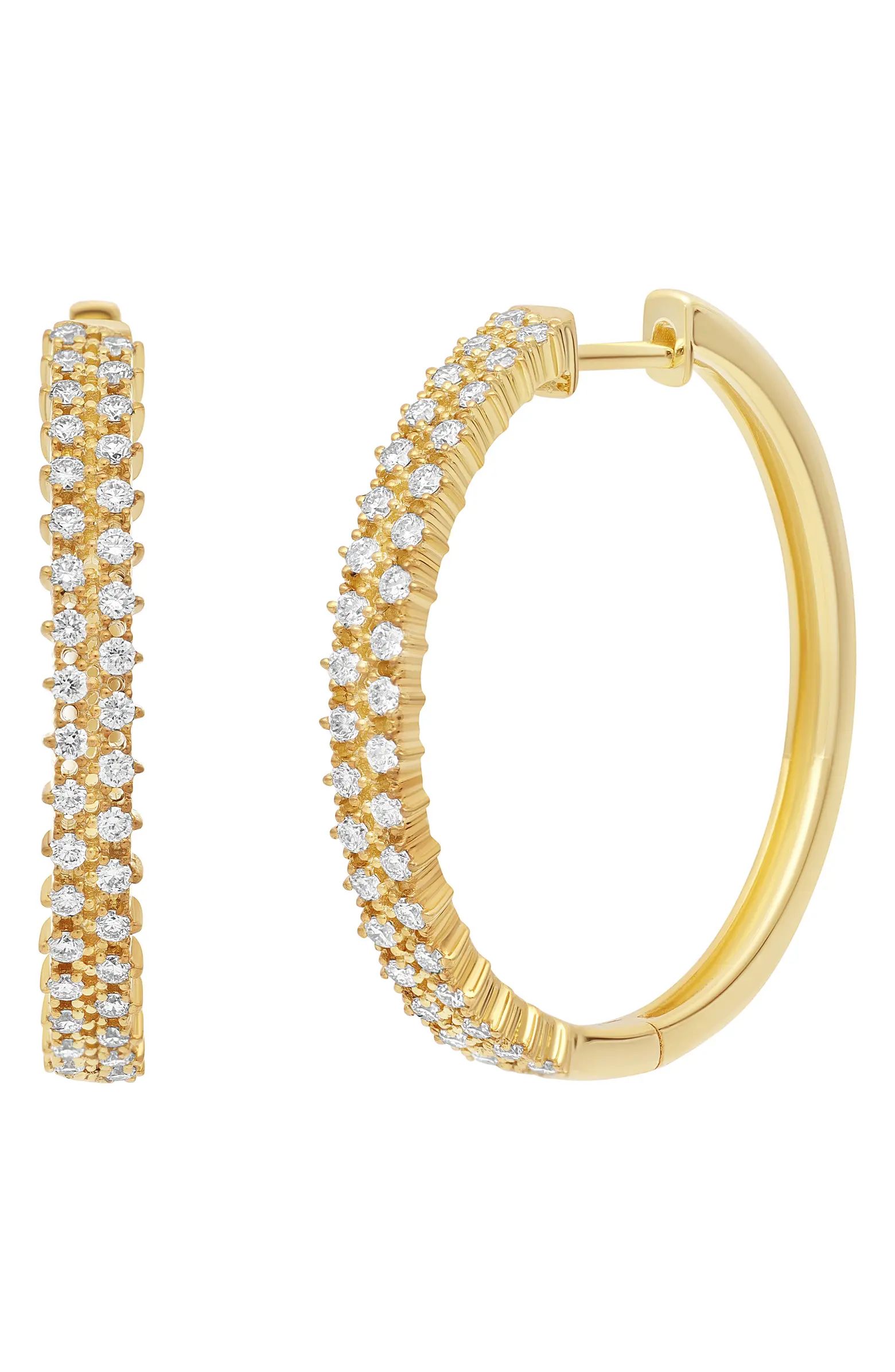 Bony Levy Rita Diamond Hoop Earrings | Nordstrom | Nordstrom