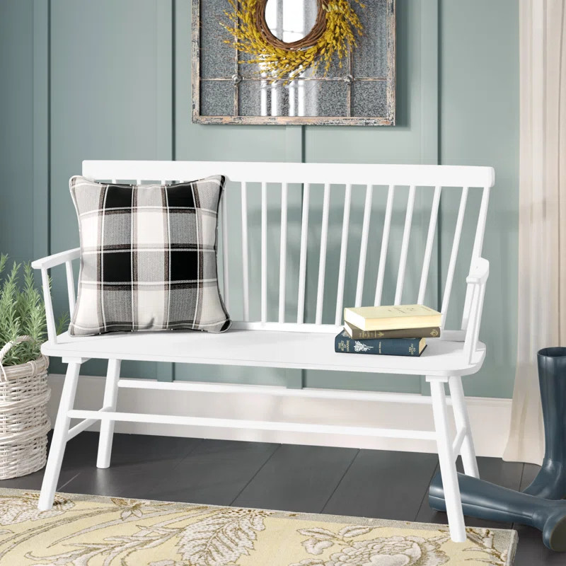 Astride Wood Bench | Wayfair North America