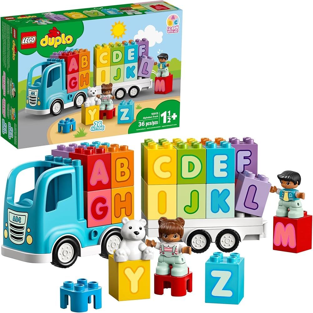 LEGO DUPLO My First Alphabet Truck 10915 ABC Letters Learning Toy for Toddlers, Fun Kids’ Educa... | Amazon (US)