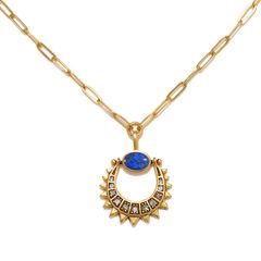 Here Comes The Sun Talisman Necklace | Sequin