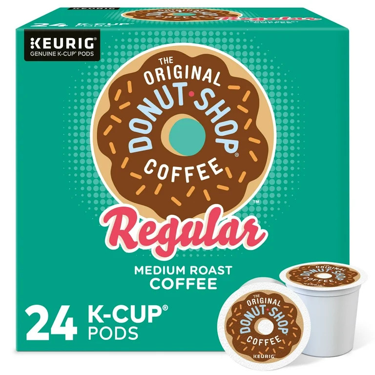 The Original Donut Shop, Regular Medium Roast K-Cup Coffee Pods, 24 Count - Walmart.com | Walmart (US)