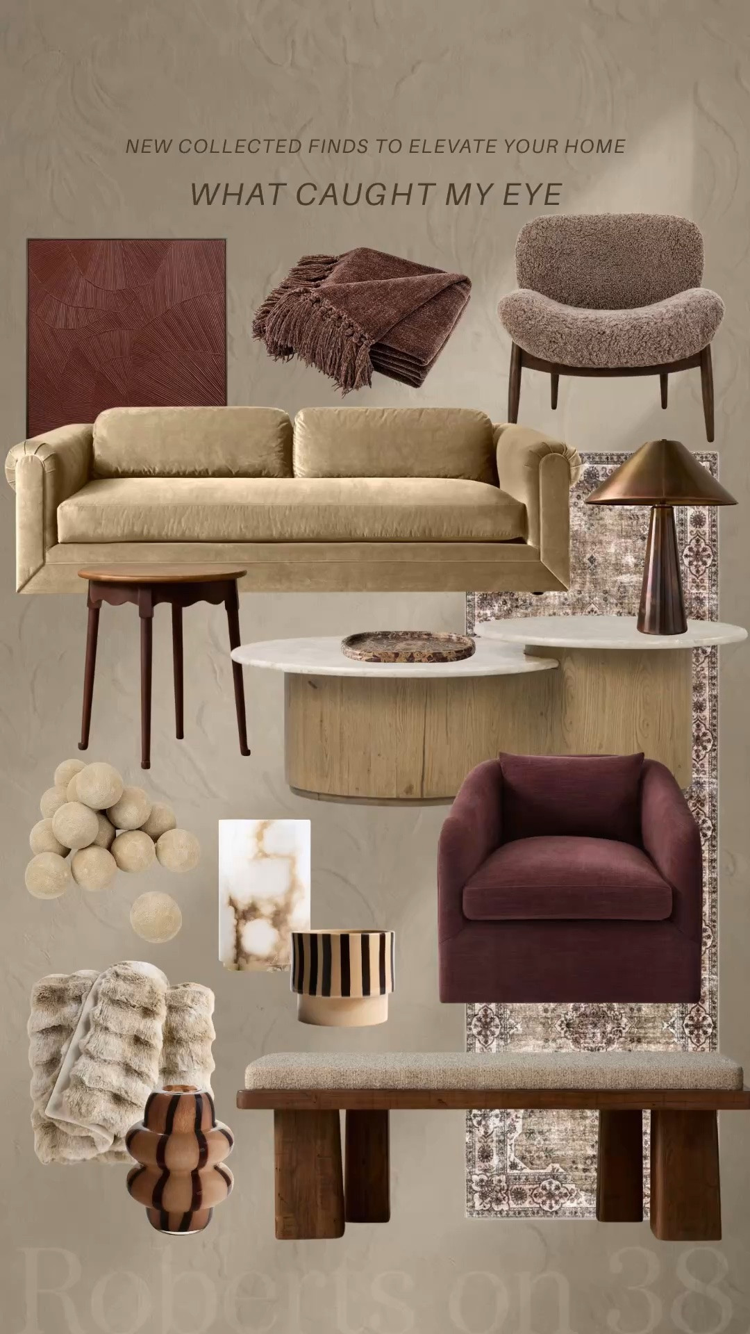 Warm woods, rich plum accents, and layered textures are having a moment. 🤎🍷

These are the pieces that instantly make a space feel collected, cozy, and elevated without trying too hard. Which find is making its way onto your wishlist?

#LTKHome #LTKSaleAlert #LTKSeasonal