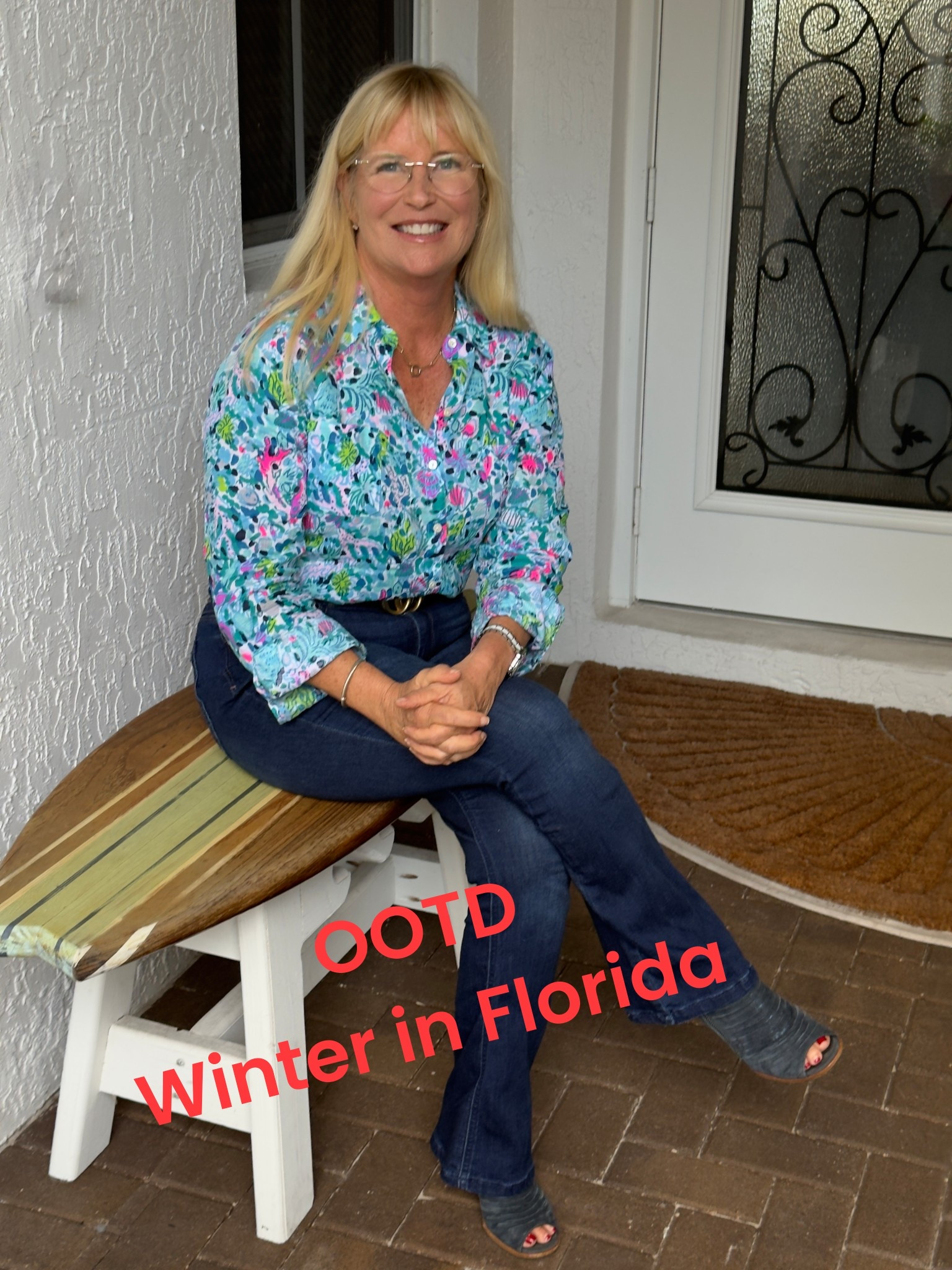 What do you wear when it’s cool but not freezing in Florida?

Jeans and Lilly Pulitzer of course! I love the Wit & Wisdom brand of jeans, sold predominantly at Nordstroms. They are so comfortable. These are high waisted trouser jeans, perfect for home or travel. 

#LTKootd #LTKOver40 #LTKPetite