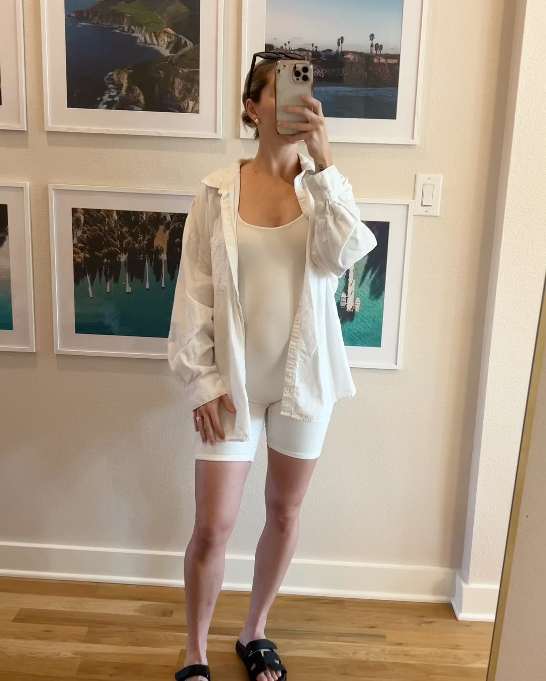 Summer uniform with this growing belly, bumpsuit and button up 🤍

#LTKStyleTip #LTKBump #LTKSeasonal