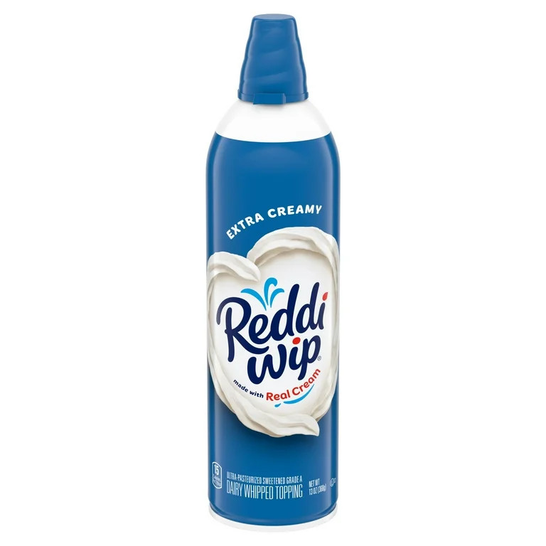 Reddi-wip Extra Creamy Whipped Topping Made with Real Cream, 13 oz | Walmart (US)
