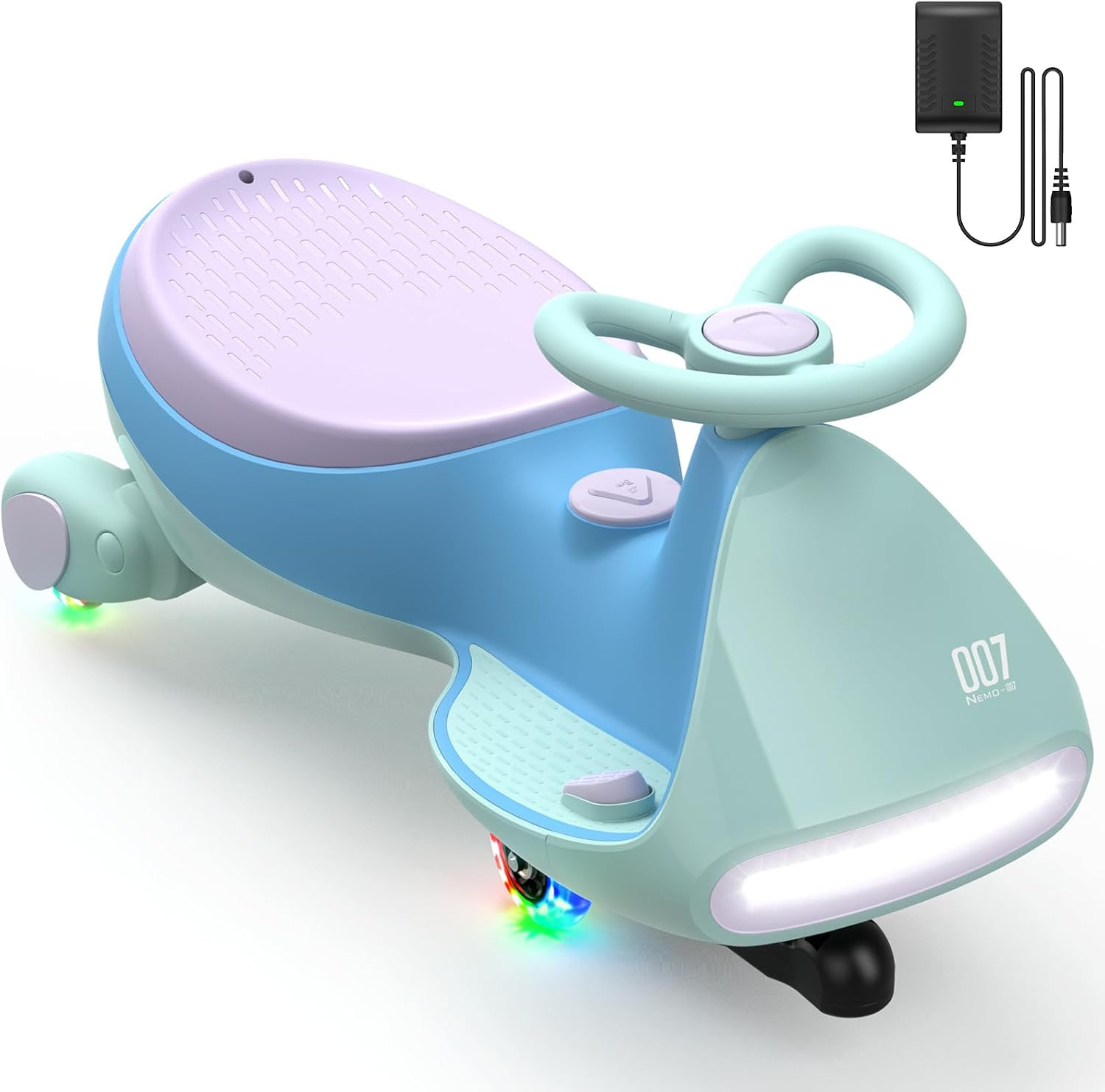 FanttikRide N7 Pro Electric Wiggle Car, Flashing Wheels, Glacier Blue | Amazon (US)