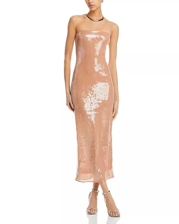 Launa Sequin Strapless Maxi Dress | Bloomingdale's (US)