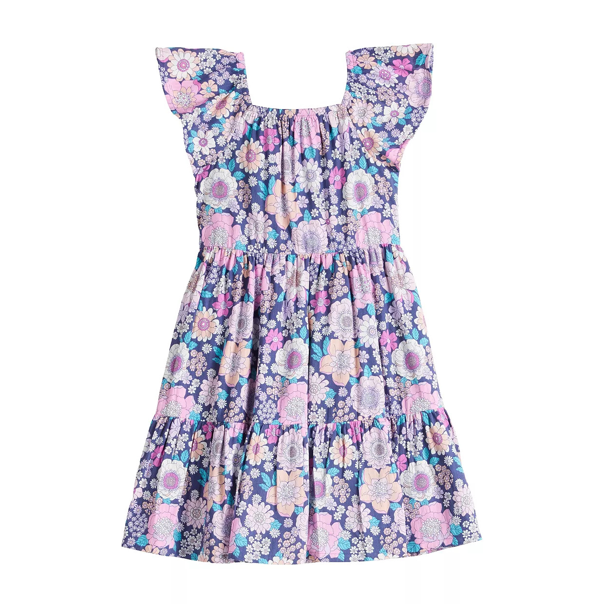 Girls 4-12 Jumping Beans® Flounce Bow Tie-Back Dress | Kohl's