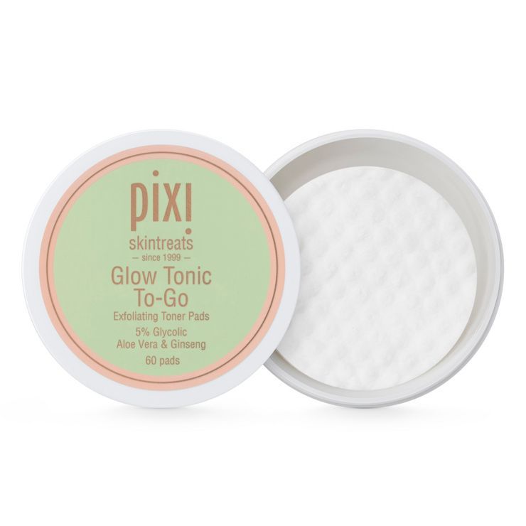 Pixi By Petra Glow Tonic To-Go Exfoliating Toner Pads - 60ct/3.8oz | Target