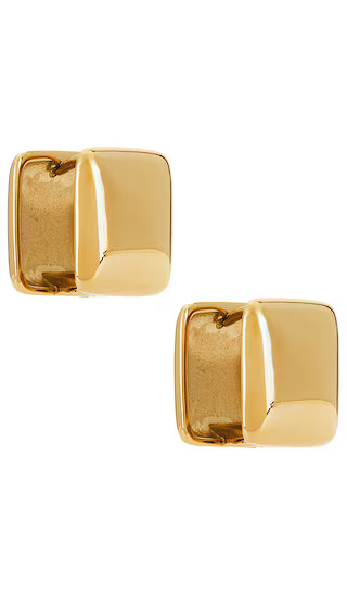 Rive Gauche Huggie Earrings in Gold | Revolve Clothing (Global)
