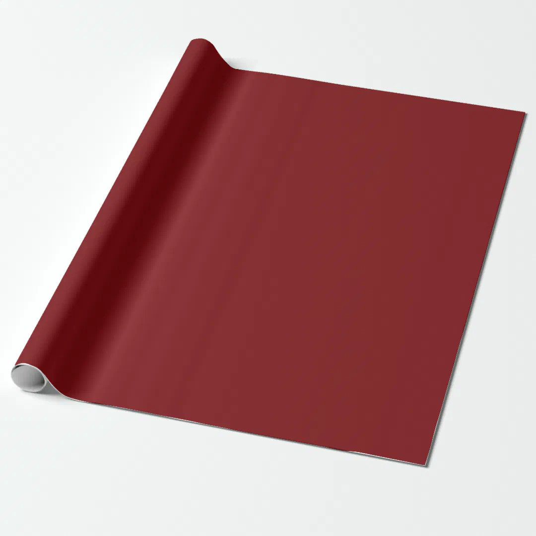 Dark Red Wrapping Paper | Zazzle | Zazzle