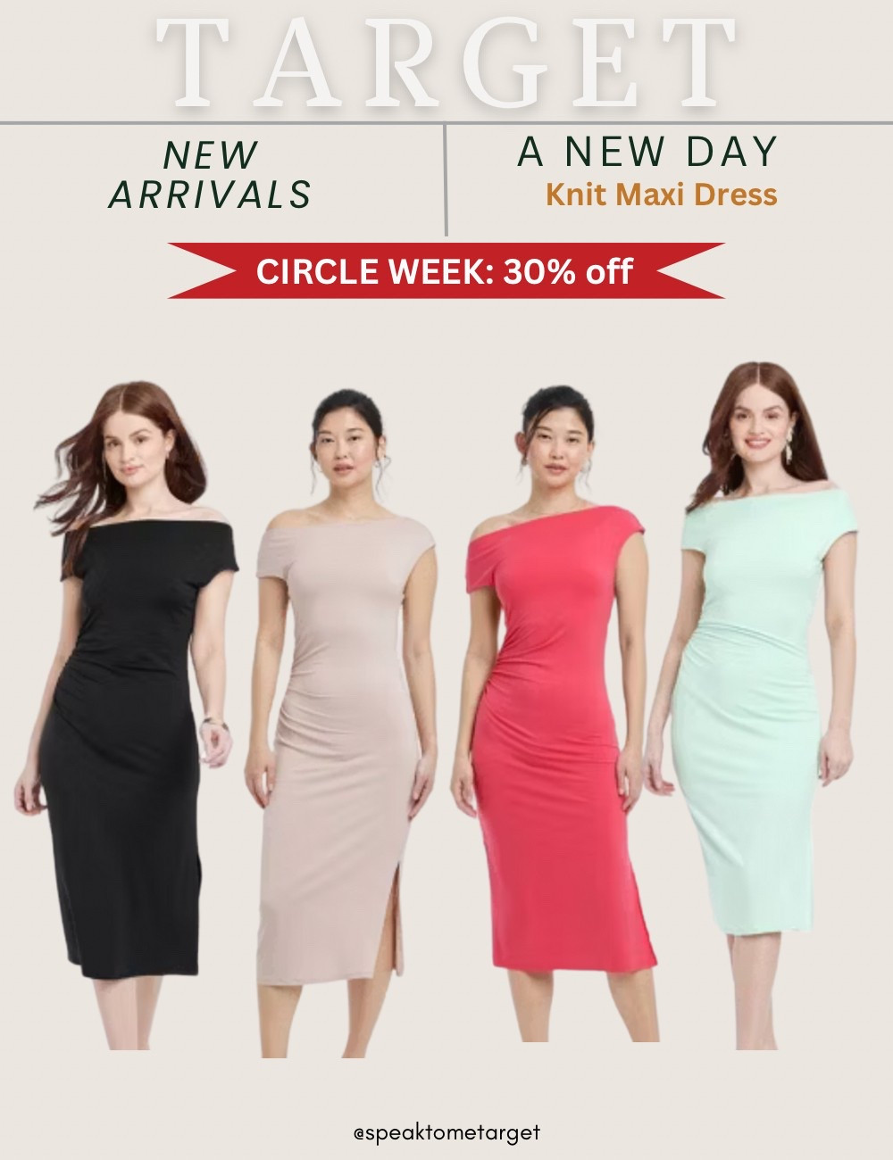 New at Target! And save 30% off! A New Day knit midi dress 

#LTKStyleTip #LTKSaleAlert #LTKFindsUnder50