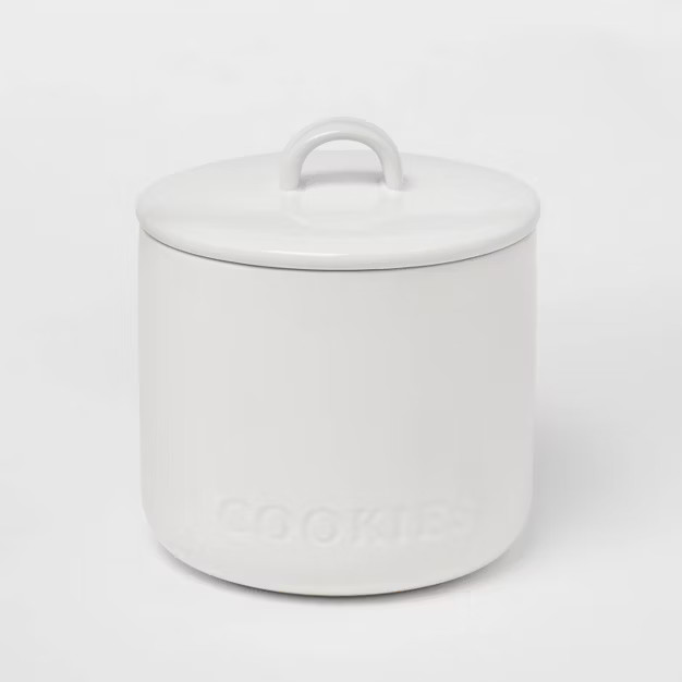 Stoneware Hand Lettered Canister - Threshold™ | Target