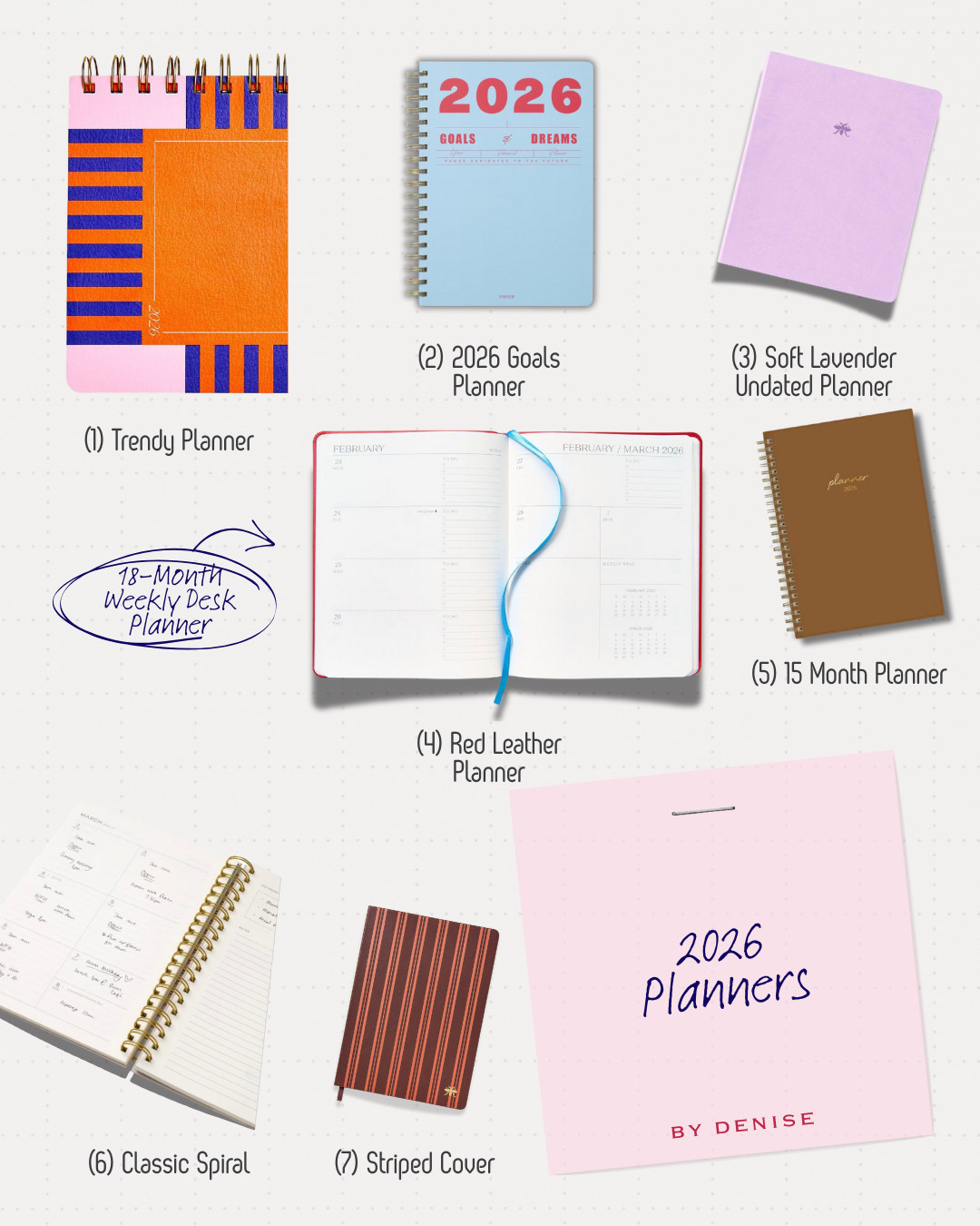 2026 planners I’m loving 🤍
A mix of trendy, minimal, undated, weekly & 18-month styles.
Tap to shop your favorite — everything is linked below ✨ 

 #LTKGiftGuide #LTKmorningroutine #LTKFindsUnder50