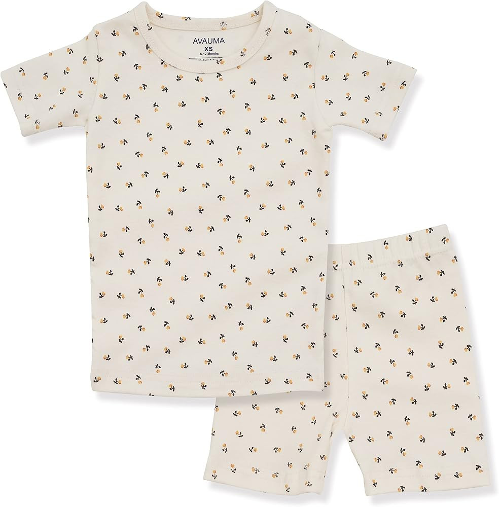 AVAUMA Baby Boys Girls Pajama Set 6M-7T Kids Cute Toddler Snug fit Pattern Design Pjs Cotton Slee... | Amazon (US)