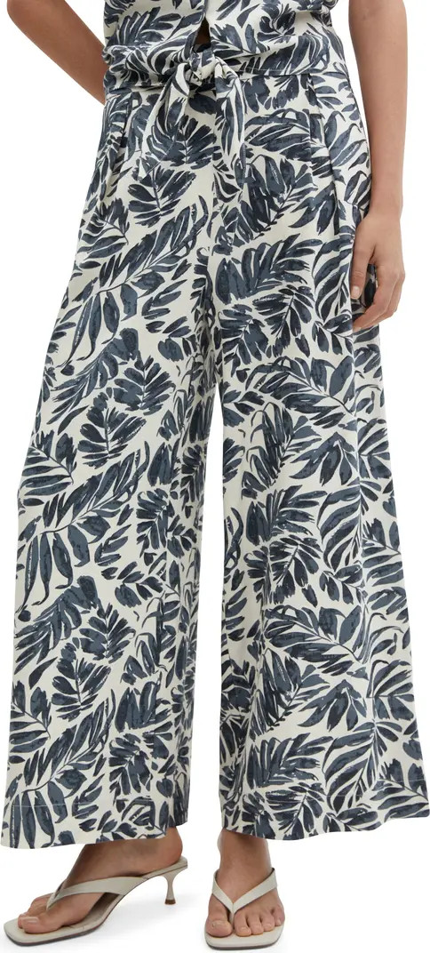 Pleated Linen Wide Leg Pants | Nordstrom