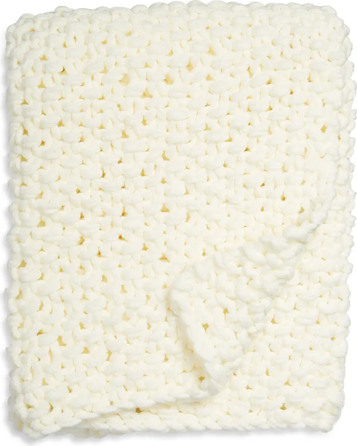 Seed Stitch Jersey Rope Throw Blanket | Nordstrom