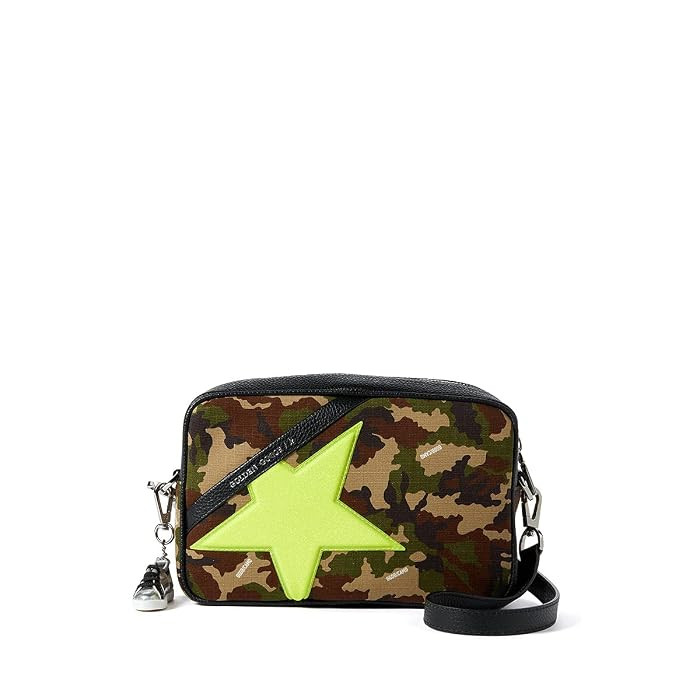 Golden Goose Women's Camo Fluro Crossbody Star Bag (Camouflage/Fluo Yellow/Black) | Zappos