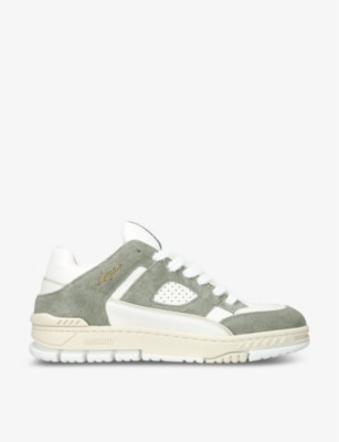 Area Hairy leather low-top trainers | Selfridges