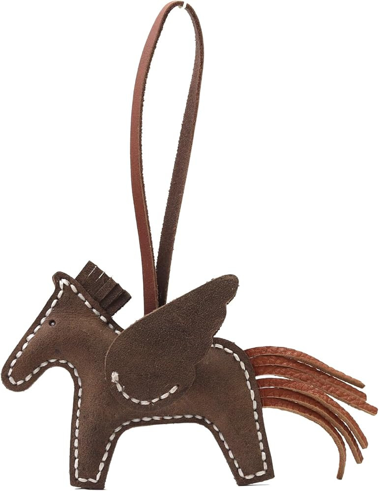 Handmade Leather Designer Pegasus Bag Charm Flying Horse Keychain for Handbags, Car Decor, Backpa... | Amazon (US)
