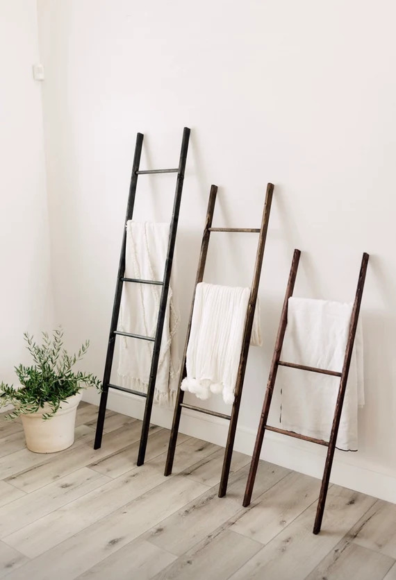 5 Foot Modern Blanket Ladder Blanket Ladder Towel Ladder | Etsy | Etsy (US)
