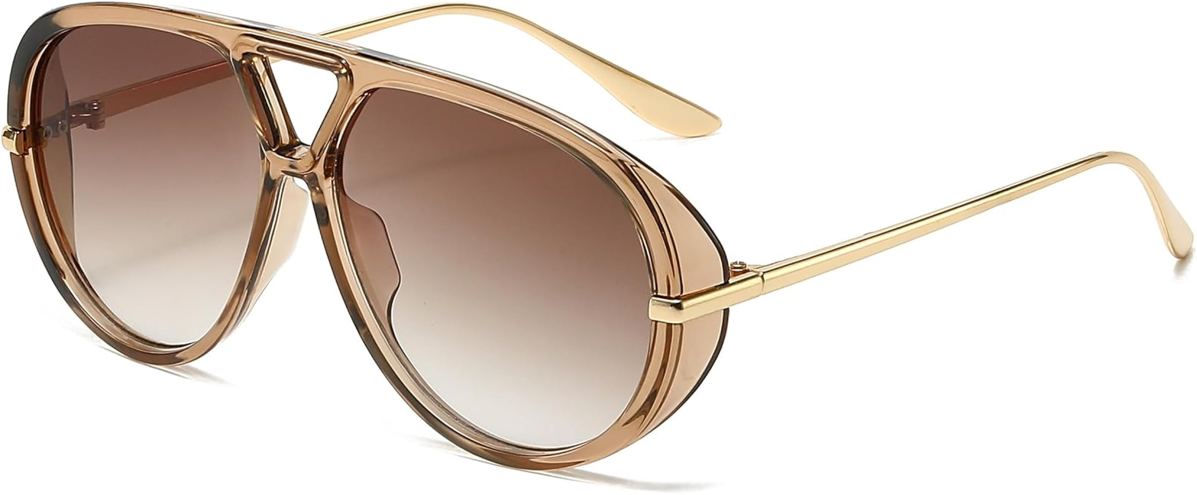 AIEYEZO Oversized Aviator Sunglasses Women Men Fashion Retro Big Frame Sun Glasses Designer Ladie... | Amazon (US)