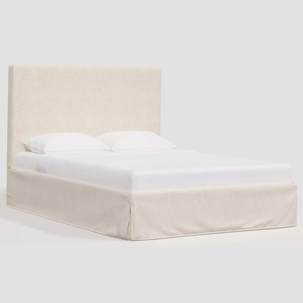 King Kelly Slipcover Bed in Linen Talc - Threshold™ | Target