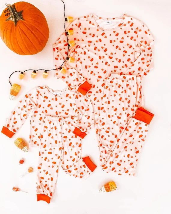 CANDY CORN PAJAMAS  Halloween Matching Pajamas  Matching Pjs - Etsy | Etsy (US)