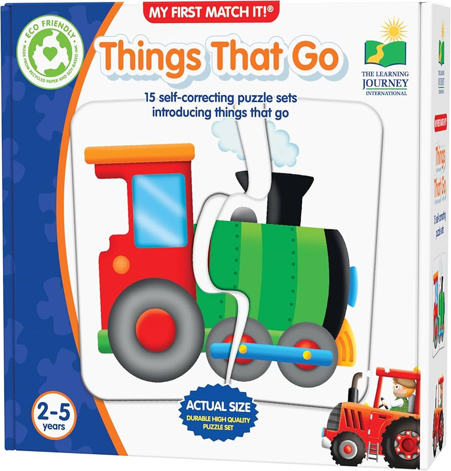 The Learning Journey: My First Match It - Things That Go - 15 Self-Correcting Vehicle Matching Pu... | Amazon (US)
