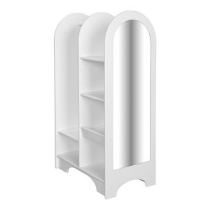 Little Colorado 15.75" MDF Wood Stylish Kid's Wardrobe in Solid White | Cymax