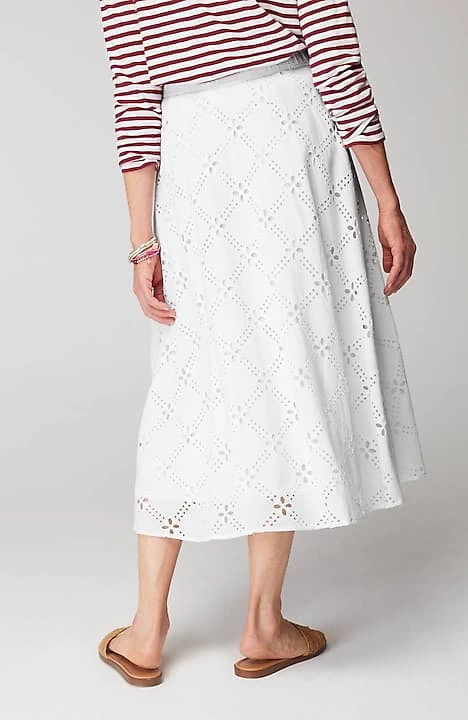 Eyelet Midi Skirt | J. Jill