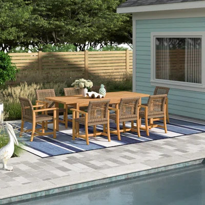 Atkin 8 - Person Extendable Outdoor Dining Set | Wayfair North America