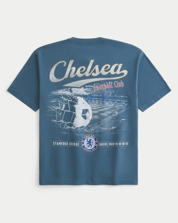 Men's Chelsea Football Club Graphic Tee | Men's New Arrivals | HollisterCo.com | Hollister (US)