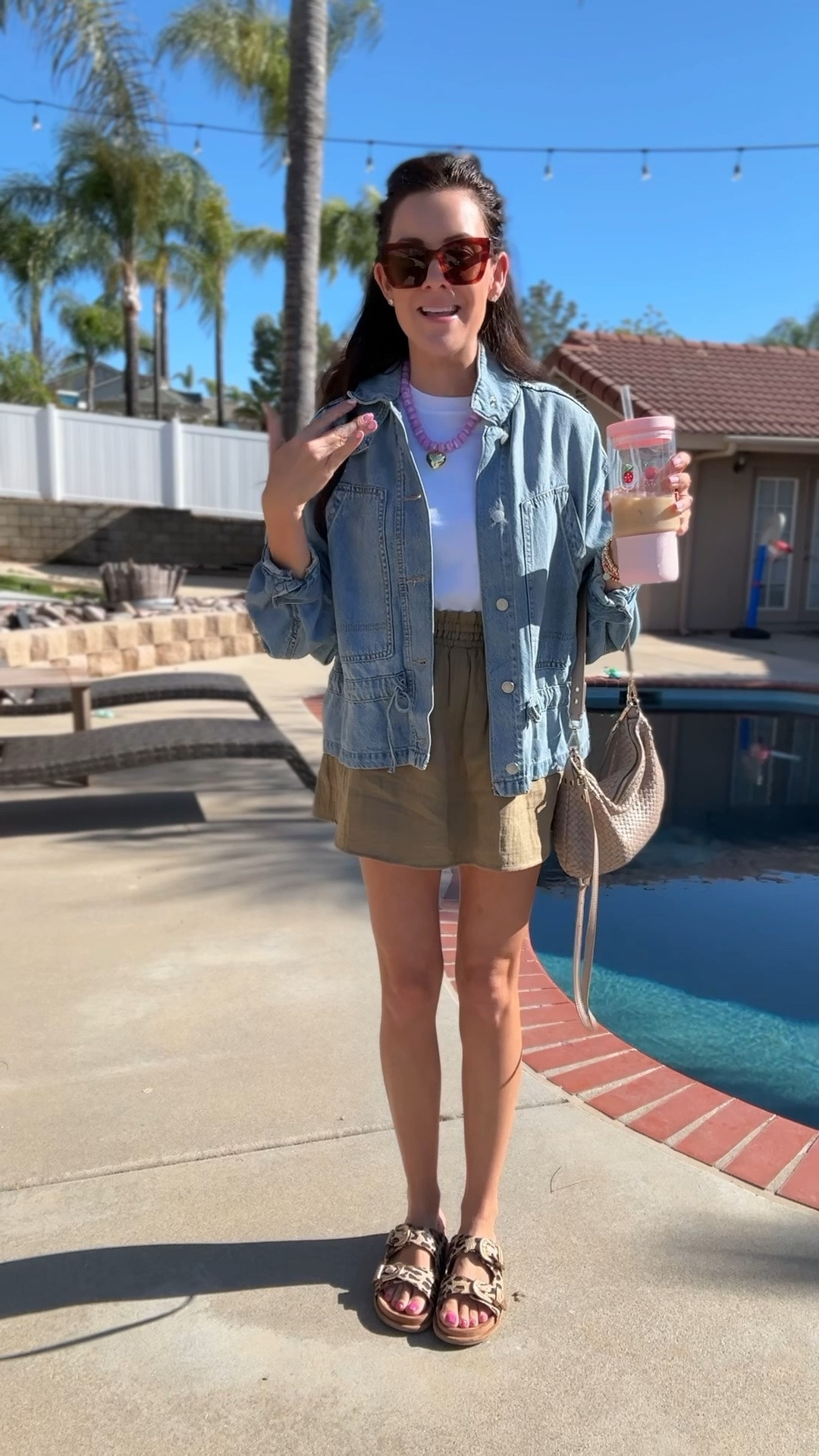 Spring ootd!
Xs tee + skort
Small jacket
Sandals run tts, between go up

#LTKootd #LTKSeasonal #LTKSaleAlert