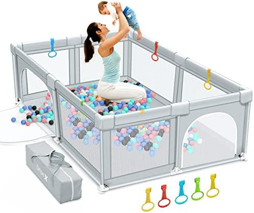 Dripex Baby Playpen, Large Baby Playards with Zipper Gates, Kids Play Pen, Safe No Gaps, See-Thro... | Amazon (US)