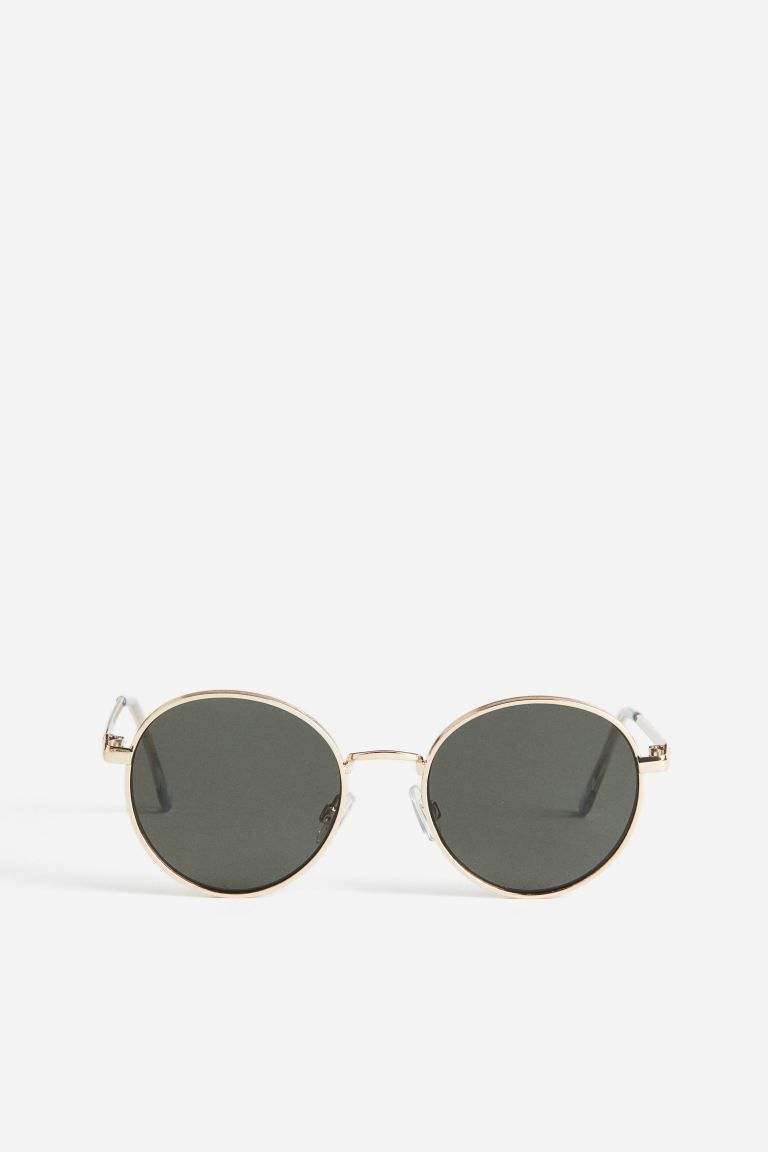 Round Sunglasses - Gold-colored - Ladies | H&M US | H&M (US + CA)