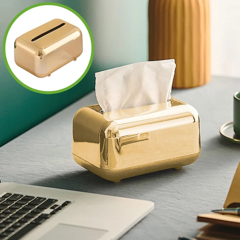 Xuniizn Tissue Box Cover Square 6x4x5" - Acrylic Tissue Box Holder, Elegant Tissue Holder & Napki... | Walmart (US)