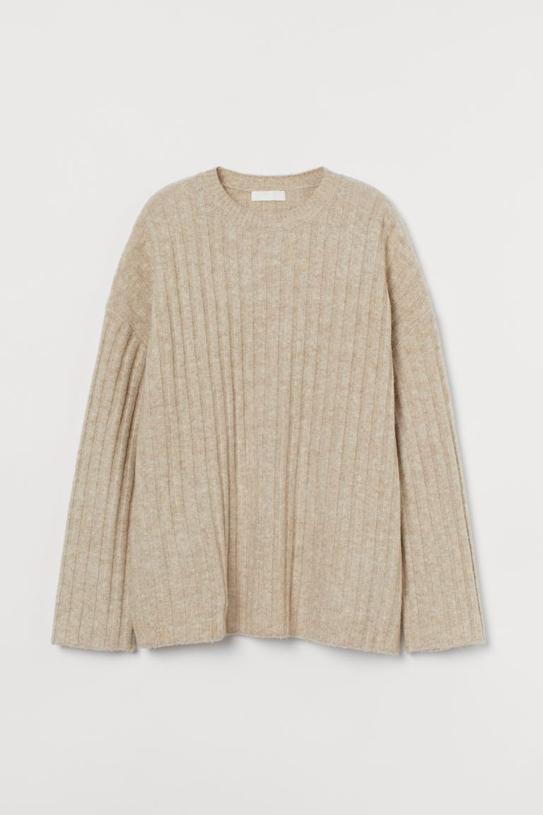 Ribbed Wool-blend Sweater | H&M (US + CA)