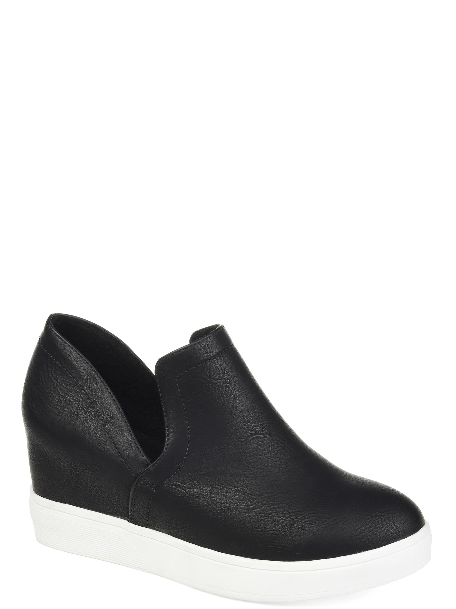 Brinley Co. Womens Side Cut-out Sneaker Wedge | Walmart (US)