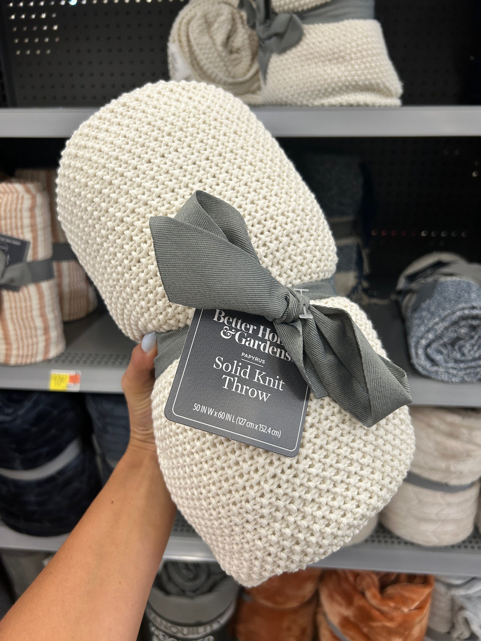 Love these throw blankets from Walmart! They look like designer for much less! 