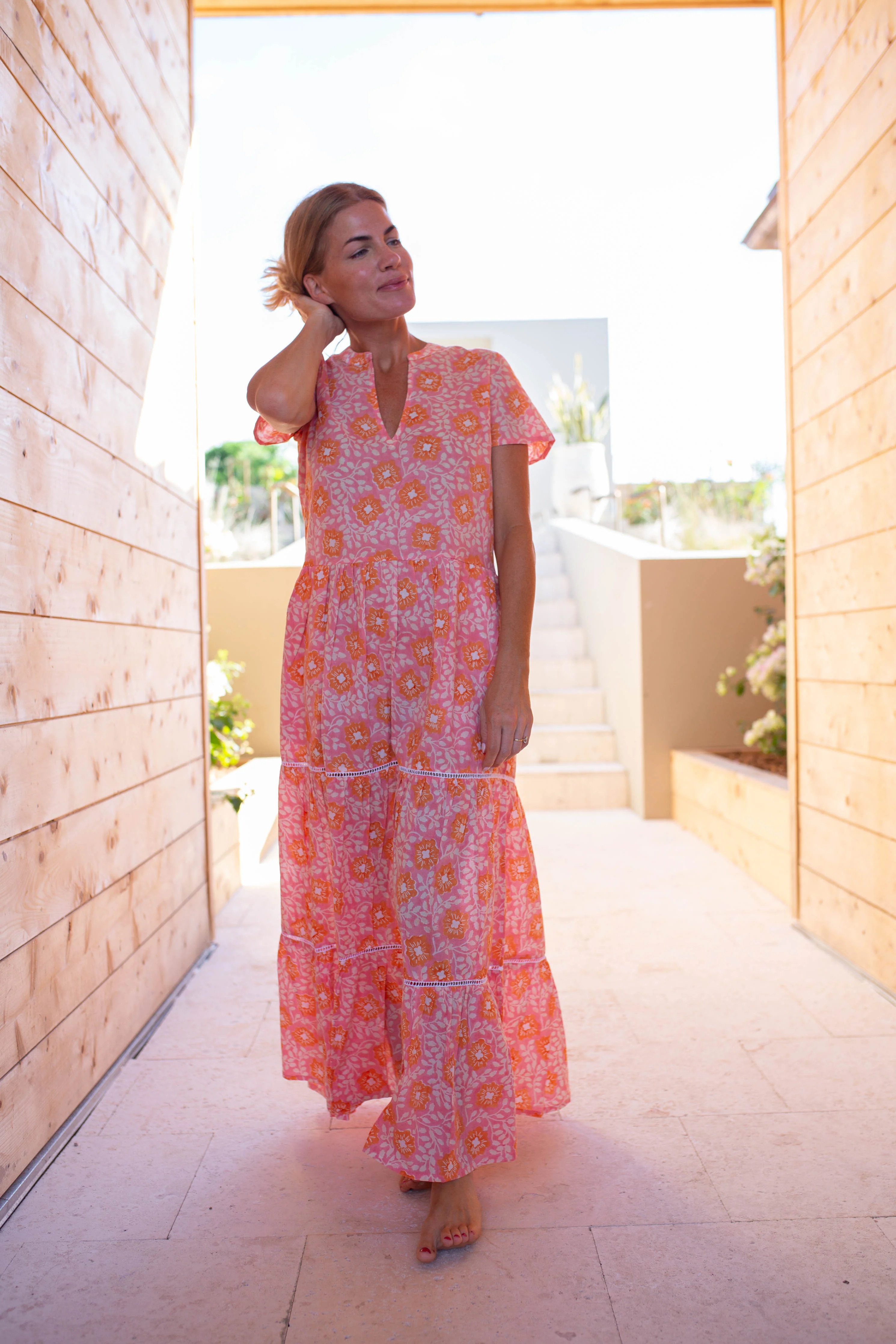 The Breakers Maxi Dress Bright Floral | Marea