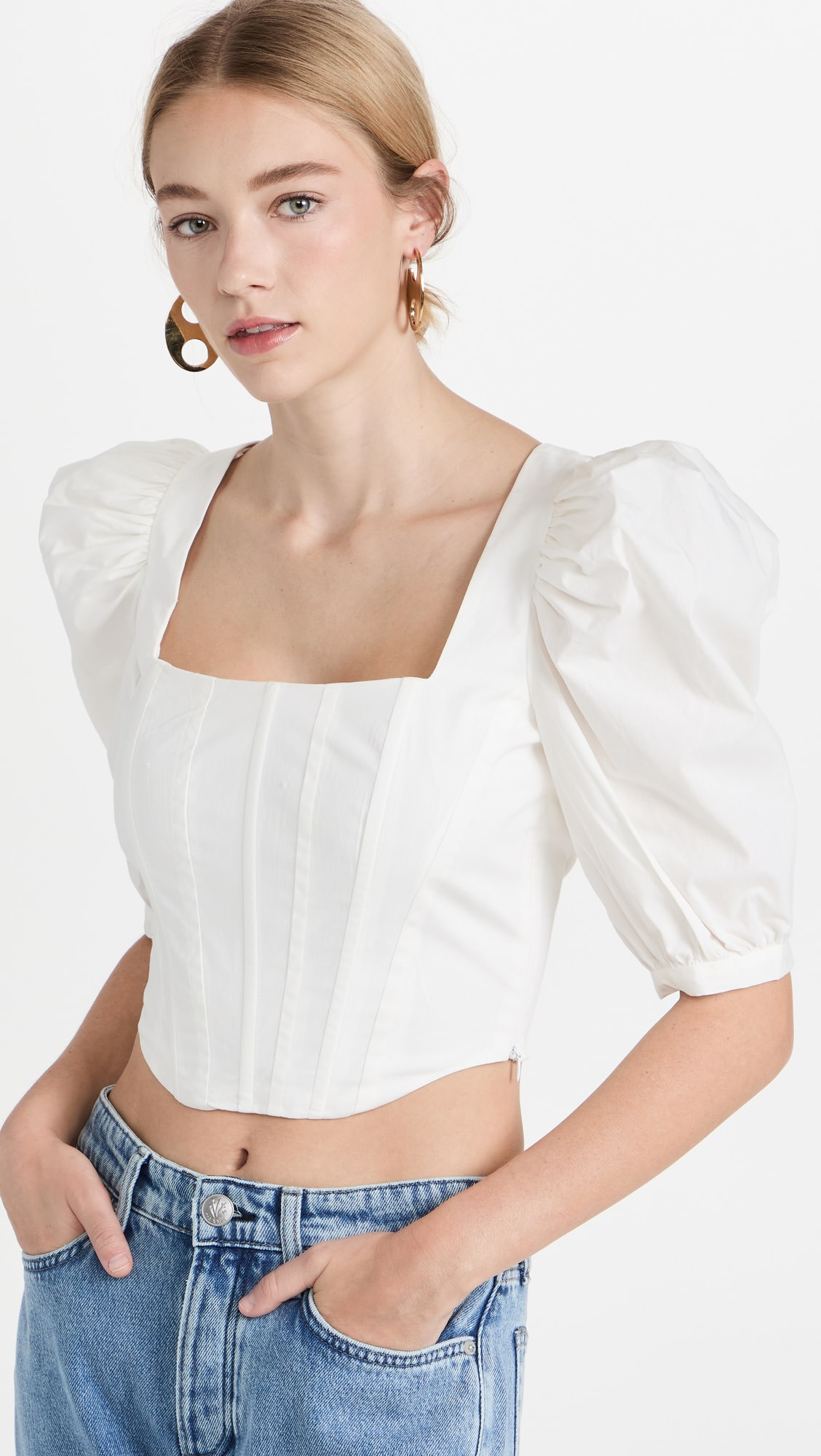 Avalon Puff Sleeve Bustier | Shopbop