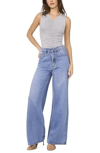 1.STATE Wide Leg TIE Waist Jean at Amazon Women's Jeans store | Amazon (US)