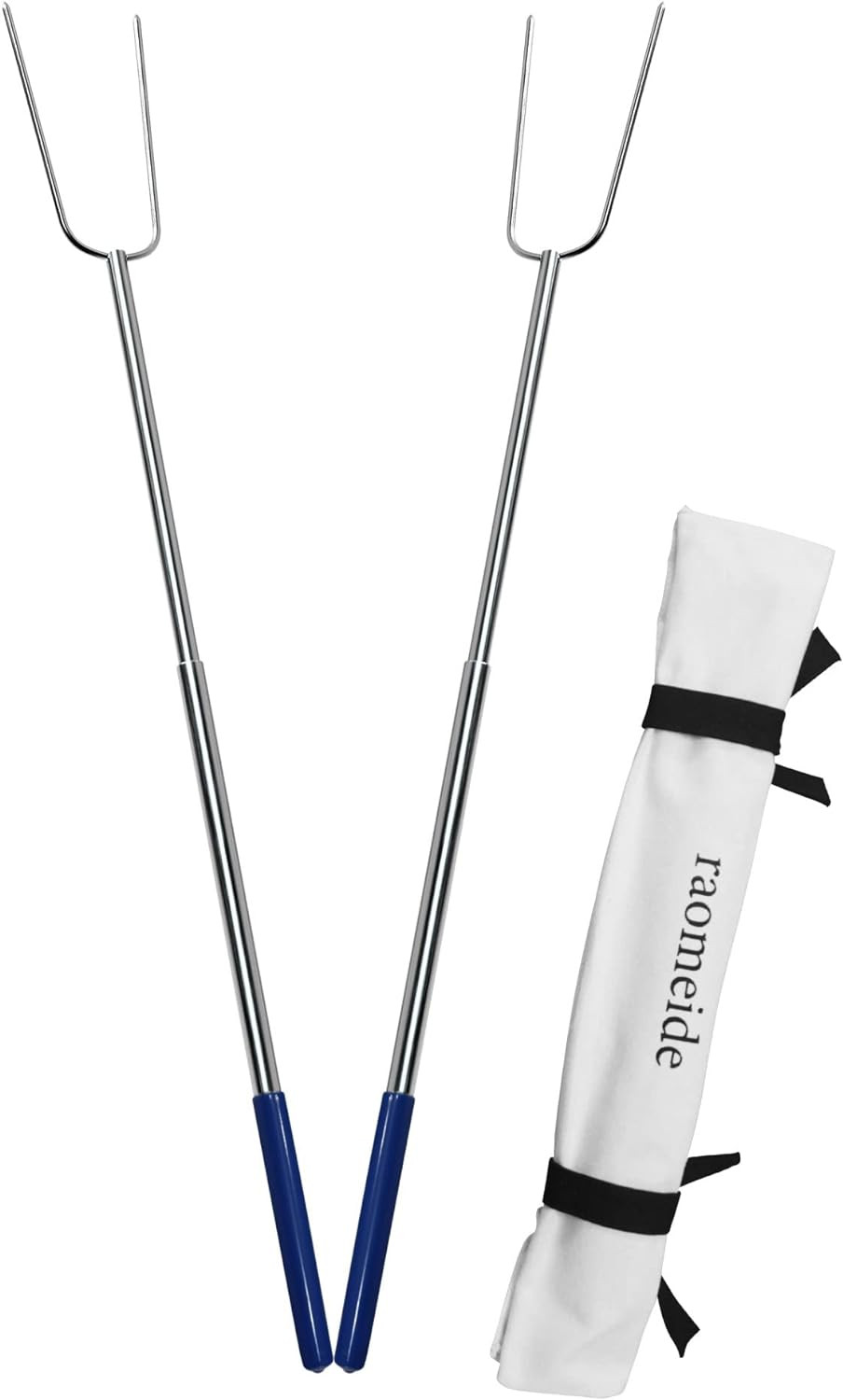 RAOMEIDE 32" Heavy Duty Hot Dog Sticks for Campfire, Marshmallow Roasting Sticks for Fire Pit, Sm... | Amazon (US)